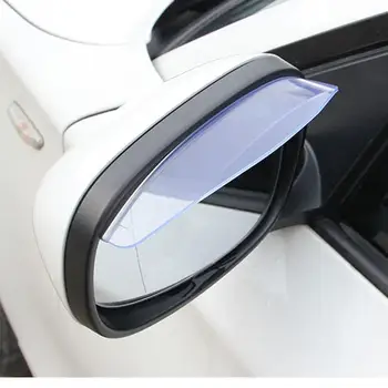 1 Пара автомобильных зеркал заднего вида, защищающих от дождя, Зеркала для дождя и брови трехмерного выпуклого дизайна