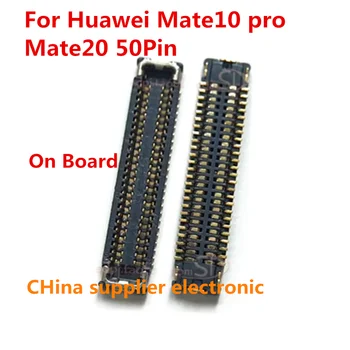 10-100шт USB-порт для зарядки Разъем FPC для Huawei Mate10 pro Mate20 Логика зарядного устройства на материнской плате Гибкий кабель материнской платы 50Pin