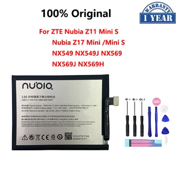 100% Оригинальный 3000 мАч Li3929T44P6h796137 Аккумулятор Для ZTE Nubia Z11 Mini S Z17 MiniS NX549 NX549J NX569 NX569J NX569H Bateria