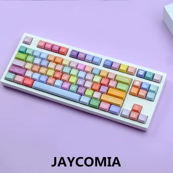 134 Клавиши/Набор Разноцветных Колпачков для ключей Gummy Bears XDA Profile DYE-SUB Для механической клавиатуры DIY keycaps 6.25U /7U Пробел