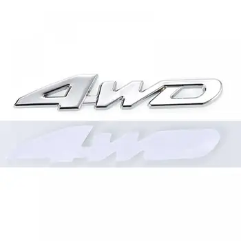 1шт 3D Автомобильная Наклейка 4WD Логотип Эмблема Значок Наклейка Отличительные Знаки Украшение для Стайлинга автомобилей Металлическая Мода DIY Наклейка Автомобильные Аксессуары