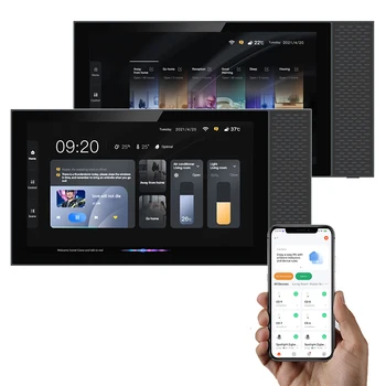2022 7-дюймовая панель Android с сенсорным экраном Музыкальные усилители ЖК-панель шлюза домашней автоматизации с управлением приложением tuya
