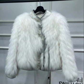 2023, женская зимняя шуба из натуральной шерсти, модная теплая куртка из натурального меха, уличная одежда высокого качества, модное пальто