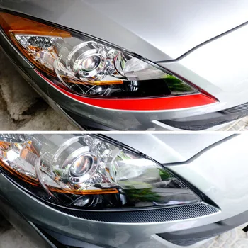 2шт Передняя фара, крышка лампы, наклейка для век, бровей, графическая виниловая пленка для Mazda 3 2010 2011 2012
