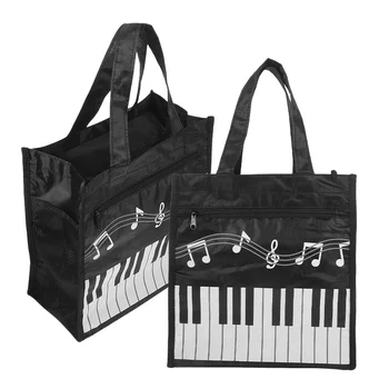 2шт фортепиано ключ сумки хозяйственные сумки декоративная сумка многоразовые продуктовые сумки