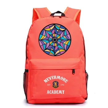 3D-печать, рюкзак Wednesday Addams, ученик начальной и средней школы, Многоцветный школьный рюкзак для мальчиков и девочек, дорожная сумка на открытом воздухе