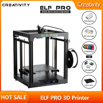 3D-принтер ELF PRO Creativity Corexy новейшего профиля 2040 MeanWell Power Supply с бесшумным приводом TMC2208 Большой площади печати