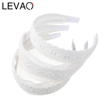 LEVAO Женская повязка на голову с однотонным рисунком, белый тюрбан, повязка на голову, лента для волос для девочек, модные аксессуары для волос, бесплатная доставка 2023 г.