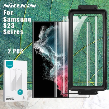 Nillkin для Samsung Galaxy S23 Ultra 5G film 2шт Ударопрочная Изогнутая Пленка Защитная Пленка для Samsung S22 S23 /S23 Plus