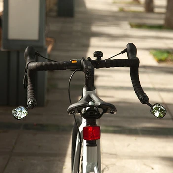 RRSKIT Велосипедное Зеркало Заднего Вида MTB Дорожный Велосипедный Руль Выдвижной Складной Отражатель Поворот Зеркал Регулируется на 360 Градусов