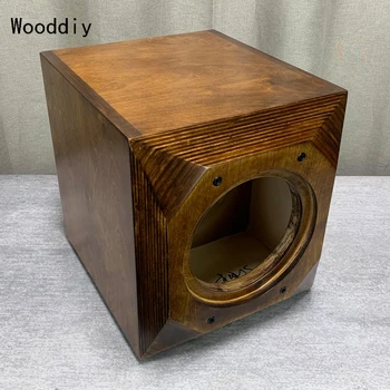 Wooddiy Настроил 12-дюймовый басовый пустой динамик из березовой фанеры, деревянный классический шкаф для НЧ-динамика, скос пола
