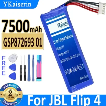 YKaiserin GSP872693 01 Сменный аккумулятор емкостью 7500 мАч для JBL Flip 4 Аккумулятор Flip 4 Special Edition