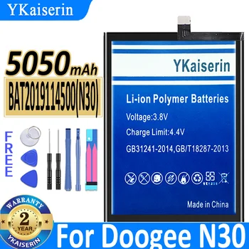 YKaiserin Новый аккумулятор BAT2019114500 емкостью 5050 мАч для мобильного телефона DOOGEE N30 Bateria + номер трека