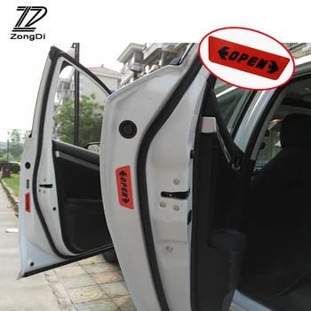 ZD 1 комплект предупреждающих наклеек на дверь автомобиля со светоотражающими элементами безопасности для Peugeot 307 Mazda 3 6 Ford focus 2 Renault duster аксессуары