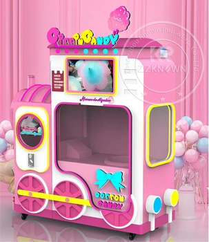 Автомат по продаже сладкой ваты 24 вида дизайнерских конфет На сенсорном экране автомата Выберите свою сладкую вату