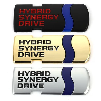 Автомобильная наклейка Эмблема Авто Значок Наклейка для Toyota Hybrid Synergy Drive Letter Prius Camry Crown Rav4 Auris Аксессуары для стайлинга автомобилей