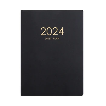 Блокнот с планом на 2024 год Календарь Утолщенный Блокнот с ежедневным планом Еженедельный блокнот Офисные Школьные принадлежности