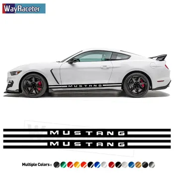 Боковые Полосы Двери Виниловая Наклейка Из Углеродного Волокна Rocket Panel Наклейка Для Ford Mustang GT Shelby GT350 GT500 Coyote S550 2015-2023