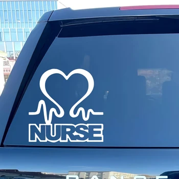 Виниловая наклейка разных размеров, наклейка для медсестры, водонепроницаемые наклейки на бампер грузовика, заднее стекло 41329#