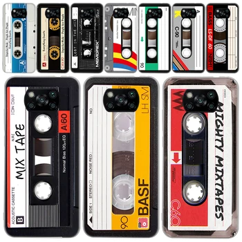 Винтажная Магнитная Кассета Old Tape Прозрачный Мягкий Чехол Для Телефона Xiaomi Poco X5 X4 Gt X3 Nfc M5s M4 Pro M3 F3 F2 F1 Mi Note 10