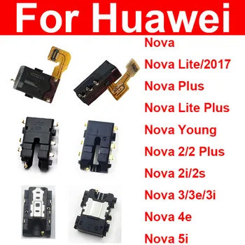 Гибкий кабель Аудиоразъема Для Huawei Nova 2 2i 2S 3e 3i 3 4e 5i Lite 2017 Plus Young Headphone Ремонт Гибкой Ленты Порта наушников