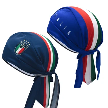 Горячая Итальянская мужская синяя велосипедная кепка и платок для летнего бега на открытом воздухе