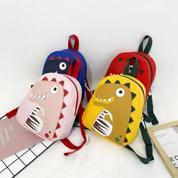 Детские рюкзаки с милым мультяшным динозавром, школьный ранец для детского сада, школьные сумки для мальчиков и девочек, Школьные сумки с регулируемыми животными, детский рюкзак