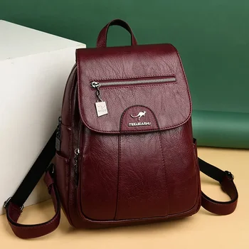 Дизайнерская сумка, женский рюкзак, Высококачественный кожаный рюкзак для путешествий, школьные сумки большой емкости, женские сумки через плечо, Mochil New
