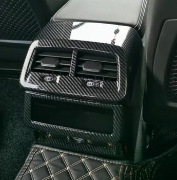Для Audi A6 C8 / A7 2019-2022 Аксессуары Interio Задняя Крышка вентиляционного отверстия на выходе кондиционера, отделка рамы, Защитная крышка из ABS