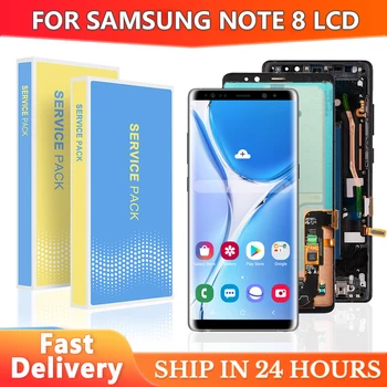 Для Samsung Note 8 N9500 N950FD N950U SM-N950A ЖК-дисплей С Сенсорным Экраном Дигитайзер С Рамкой В сборе