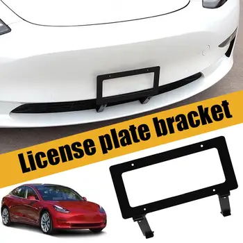 Для Tesla Model 3/Y Energy Рамка Номерного Знака Боковые Части Модификация Номерного Знака Автомобильный Держатель Передний Артефакт Автомобиля Аксессуары Lice Z5W1