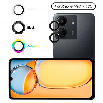 Для Xiaomi Redmi 13C Защитный чехол для камеры из алюминиевого сплава кольцо Redmy 13 C C13 Redmi13C 4G Задняя крышка объектива Пленка из закаленного стекла