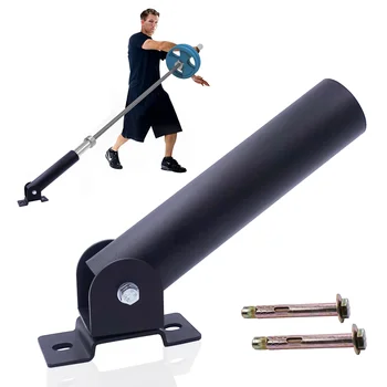 Для аксессуаров 25/50 мм Рядное Крепление для тренировки на стене Крепление для штанги для тренажерного зала Домашняя Вращающаяся платформа для штанги для фитнеса Landmine Muscle
