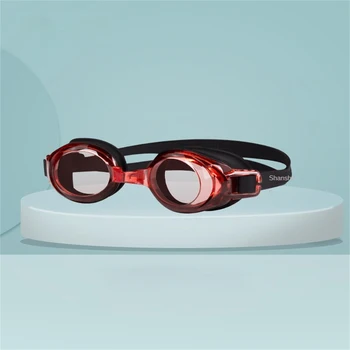 До -9,0 Очки для плавания при близорукости по рецепту, водонепроницаемые очки для плавания с защитой от запотевания, Силиконовые очки для дайвинга с диоптриями, взрослые, подростки