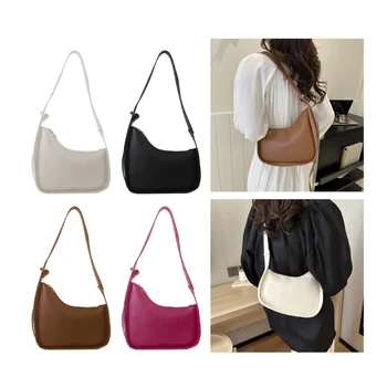 Женская модная сумка-слинг из искусственной кожи, женская простая однотонная сумка через плечо, женская повседневная дорожная сумка-мессенджер