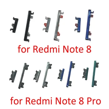 Запасная часть Кнопка регулировки громкости Xiaomi Redmi 8 Pro Оригинальный Новый корпус Рамка Боковая клавиша включения выключения для Note 8Pro Blue Bl