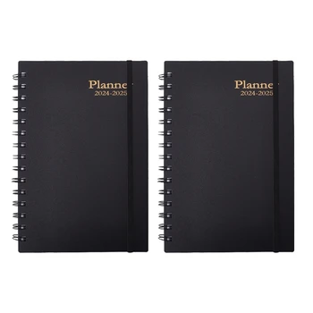 Записная книжка для еженедельных встреч, записная книжка для расписания, записная книжка для ролловеров, записная книжка для планов, черная, простая в использовании.