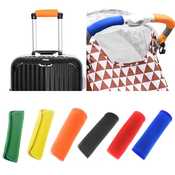 Защитный чехол для ручки чемодана, Износостойкий чехол для ручки для багажа, Мягкая идентификационная ручка для коляски, защитный чехол