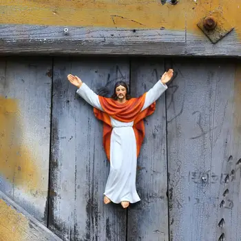 Коллекция статуэток в виде статуэток Иисуса Настольная витрина для украшения рабочего стола