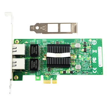 Конвергентная сетевая карта ABGZ-1G Gigabit Ethernet с чипом 82575, двумя портами RJ45, PCI-E X1, E1G42E