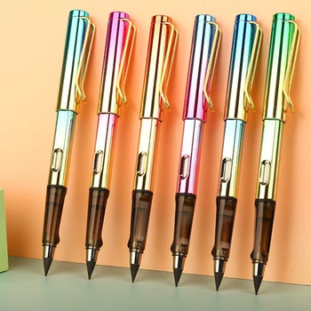 Красочный карандаш для письма без ограничений, без чернил, Свинцовая ручка HB, Стираемые Не Затачивающиеся карандаши, Канцелярские принадлежности для рисования