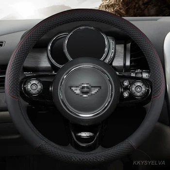 Крышка рулевого колеса из искусственной кожи Аксессуары для интерьера автомобиля MINI COOPER S JCW ONE F54 F55 F56 F60 R60 R61 для стайлинга автомобилей