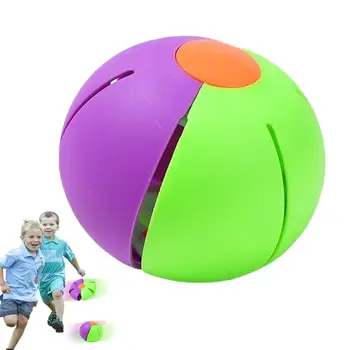 Летающий Дисковый Мяч С Разноцветными Огоньками Эластичный Шаг По Мячу Эластичный Шаг По Мячу Летающий Мяч Детские Прыгающие Игрушки Для