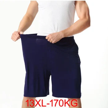 Летние мужские хлопчатобумажные шорты большого размера весом 160 кг, удобные Мягкие свободные шорты большого размера, черно-серые шорты 10XL