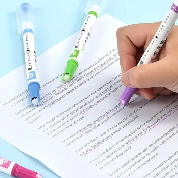 Линейчатые ручки для рисования в журнале Контурная ручка Флуоресцентные ручки Художественные маркеры Ручки Маркер для изгиба Линейная Цветная ручка