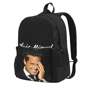 Луис Мигель Сингер, чтобы улыбнуться В мужском многофункциональном рюкзаке для ноутбука, деловом рюкзаке, дорожной сумке, школьной сумке, мужской сумке