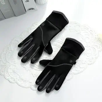Лыжные перчатки Зимние перчатки с регулируемой крепежной лентой Ветрозащитные Водонепроницаемые тепловые перчатки с сенсорным экраном для холодной погоды