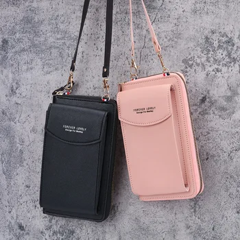 Модная сумка для мобильного телефона через плечо, мини универсальная сумка для карт с несколькими позициями, женская