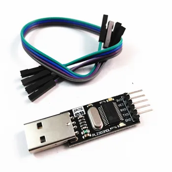 Модуль адаптера PL-2303HX PL2303HX USB в TTL конвертер + кабели Поддерживают драйвер Win XP Win7