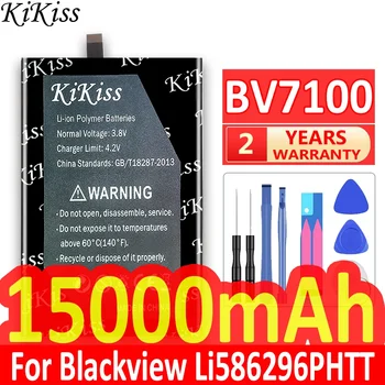 Мощный аккумулятор KiKiss емкостью 15000 мАч BV7100 BV 7100 для аккумуляторов мобильных телефонов Blackview Li586296PHTT